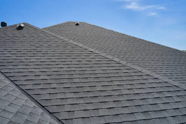 The roof of a home