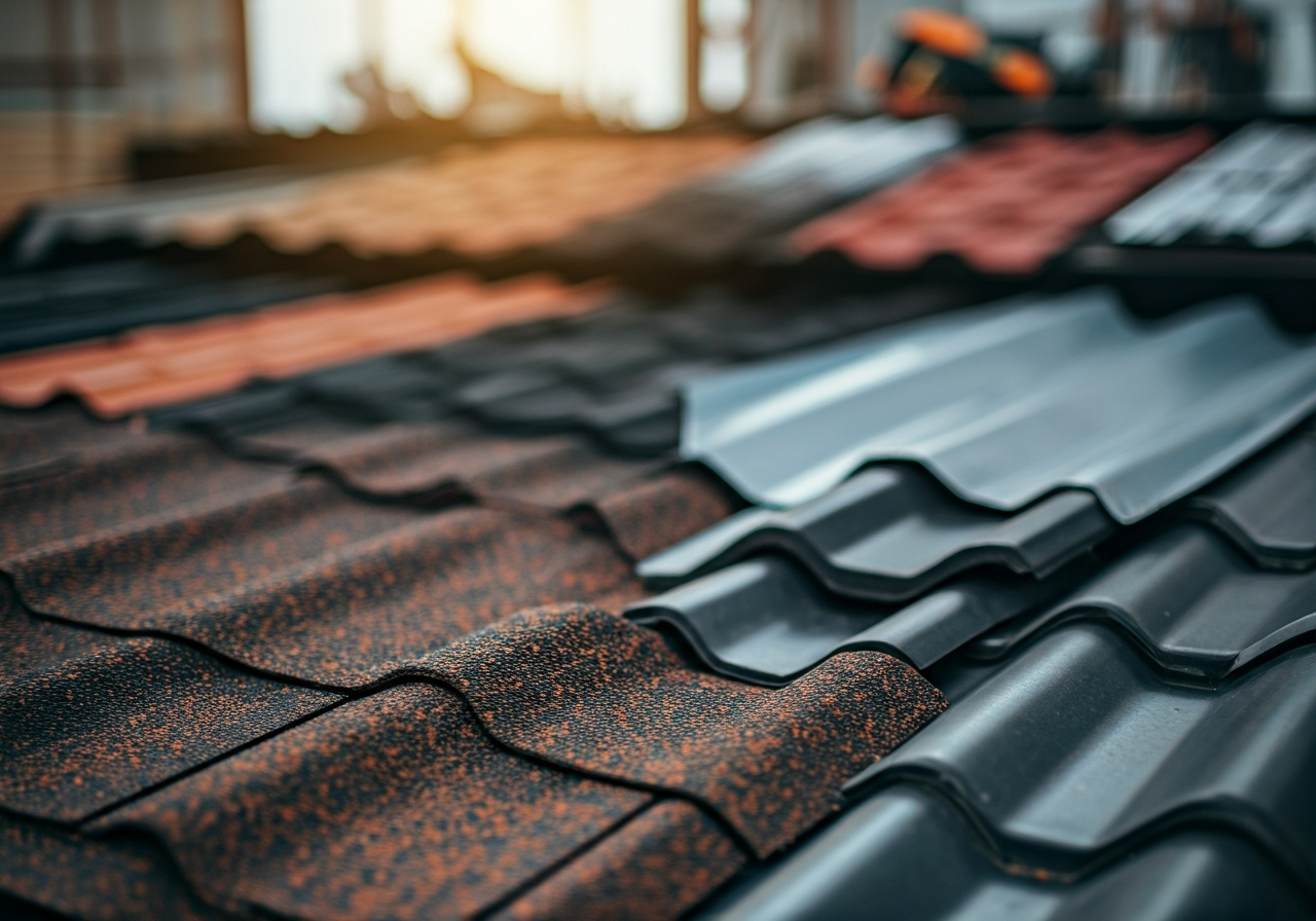 Different garage roofing materials